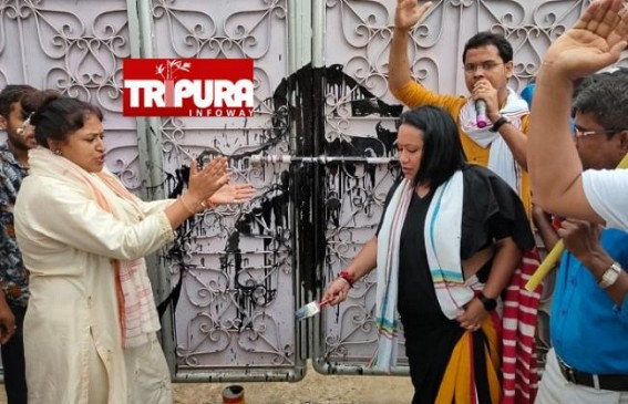 Tripura Congress protests as ED grilled Rahul Gandhi